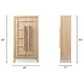 Jennifer Taylor Home Rowan 83" 2-Door Tall Storage Cabinet in Heritage Light Natural Brown, , large