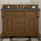 James Martin Vanities Brookfield 48" Single Bathroom Vanity in Honey Oak with 3 cm Parisien Bleu Silestone Top, Rectangle Sink and FreePower Wireless Charger, , large