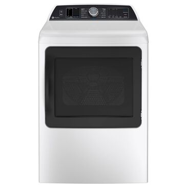 GE Profile 7.4 Cu. Ft. Smart Gas Dryer with Sanitize Cycle and Sensor Dry in White, , large