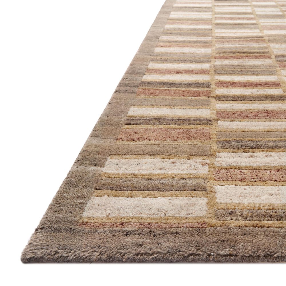 Loloi Nara Smoke and Multicolor 8'6" x 11'6" Area Rug, , large