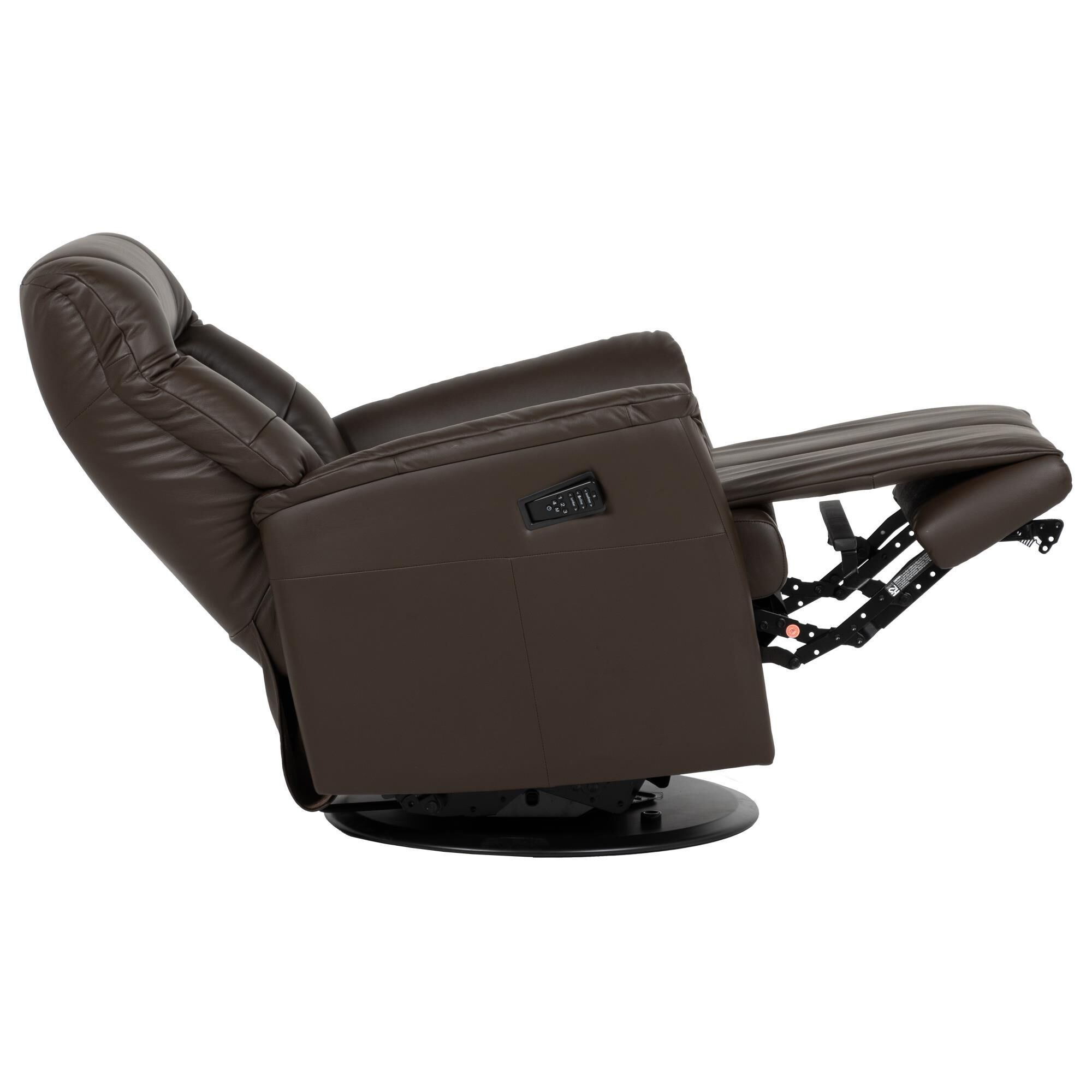 H2 Seating Sigma Standard PowerLUX Glider Recliner in Grace Coffee