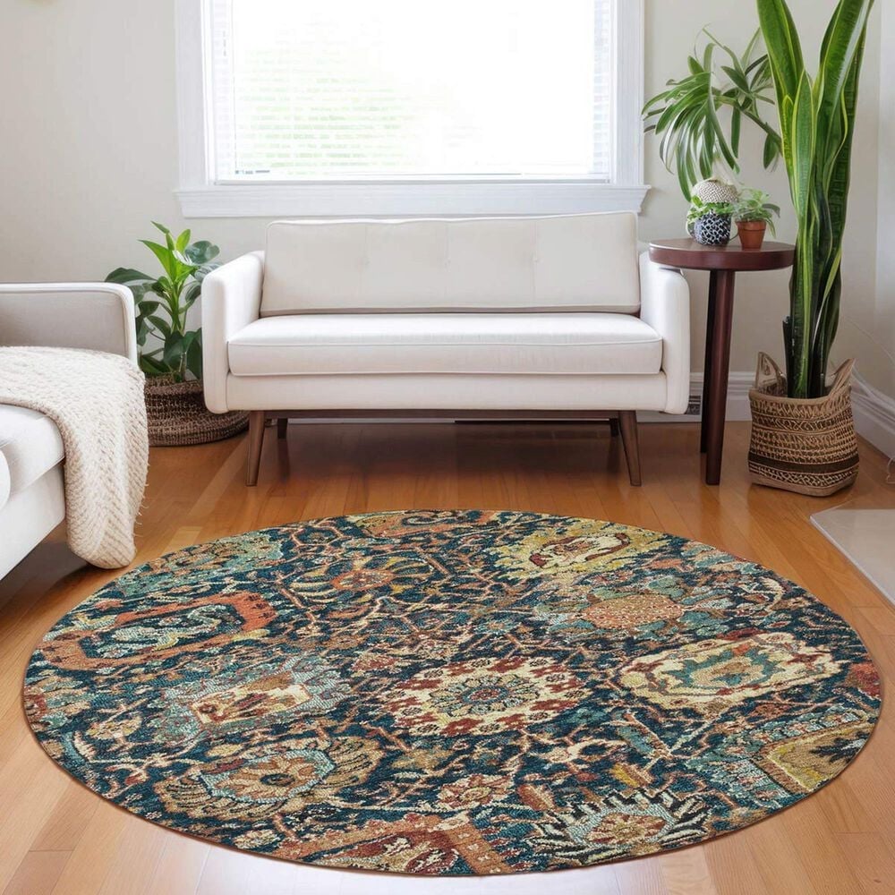 Dalyn Rug Company Tabrook TB10 Navy 8&#39; Round Area Rug, , large