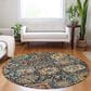 Dalyn Rug Company Tabrook TB10 Navy 8" Round Area Rug, , large
