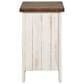 Ashley Wystfield Chairside Table in Vintage White and Warm Brown, , large
