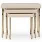 Vista Haus Lisbon 3-Piece Nesting Table Set in Silken Matte Cream, , large