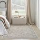 Nourison Lynx 12" x 15"9" Ivory, Grey and Blue Area Rug, , large