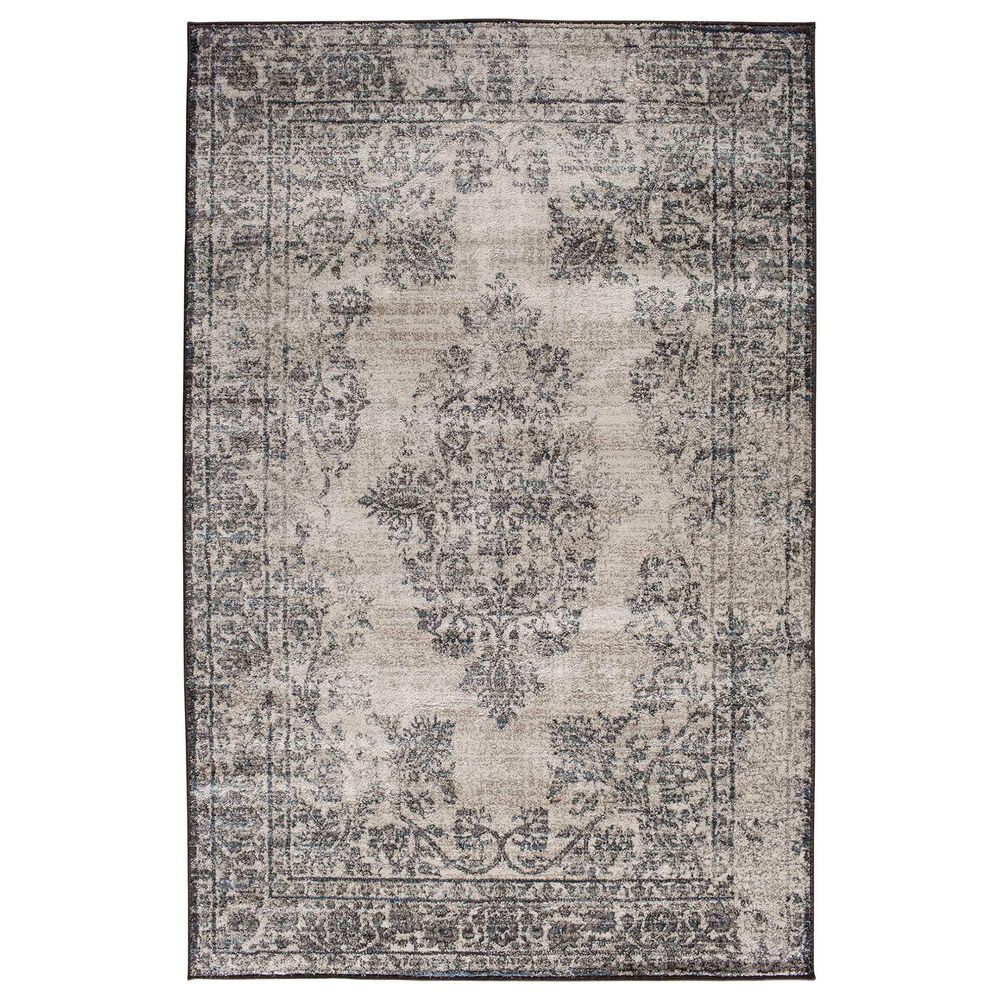 Central Oriental Corso Goddard 5" x 7"6" Tan and Brown Area Rug, , large