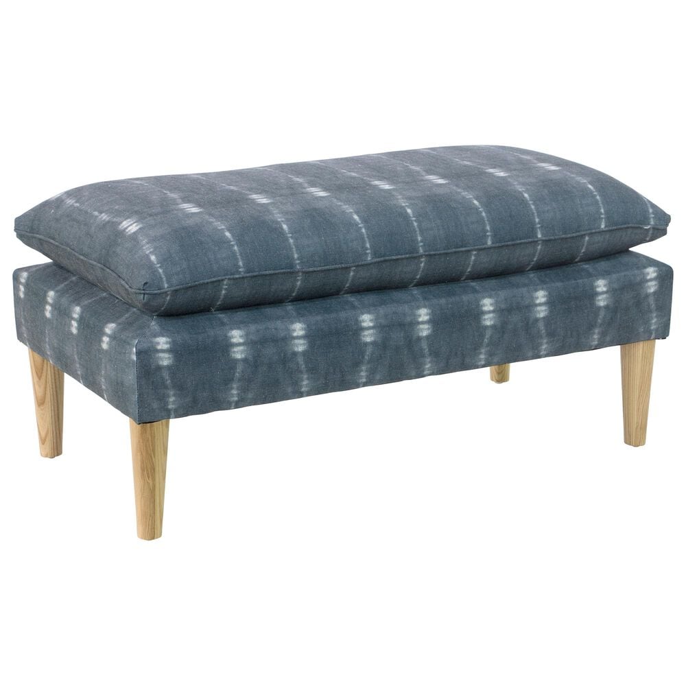 Skyline Furniture Mamet Bench in Bali Indigo, , large
