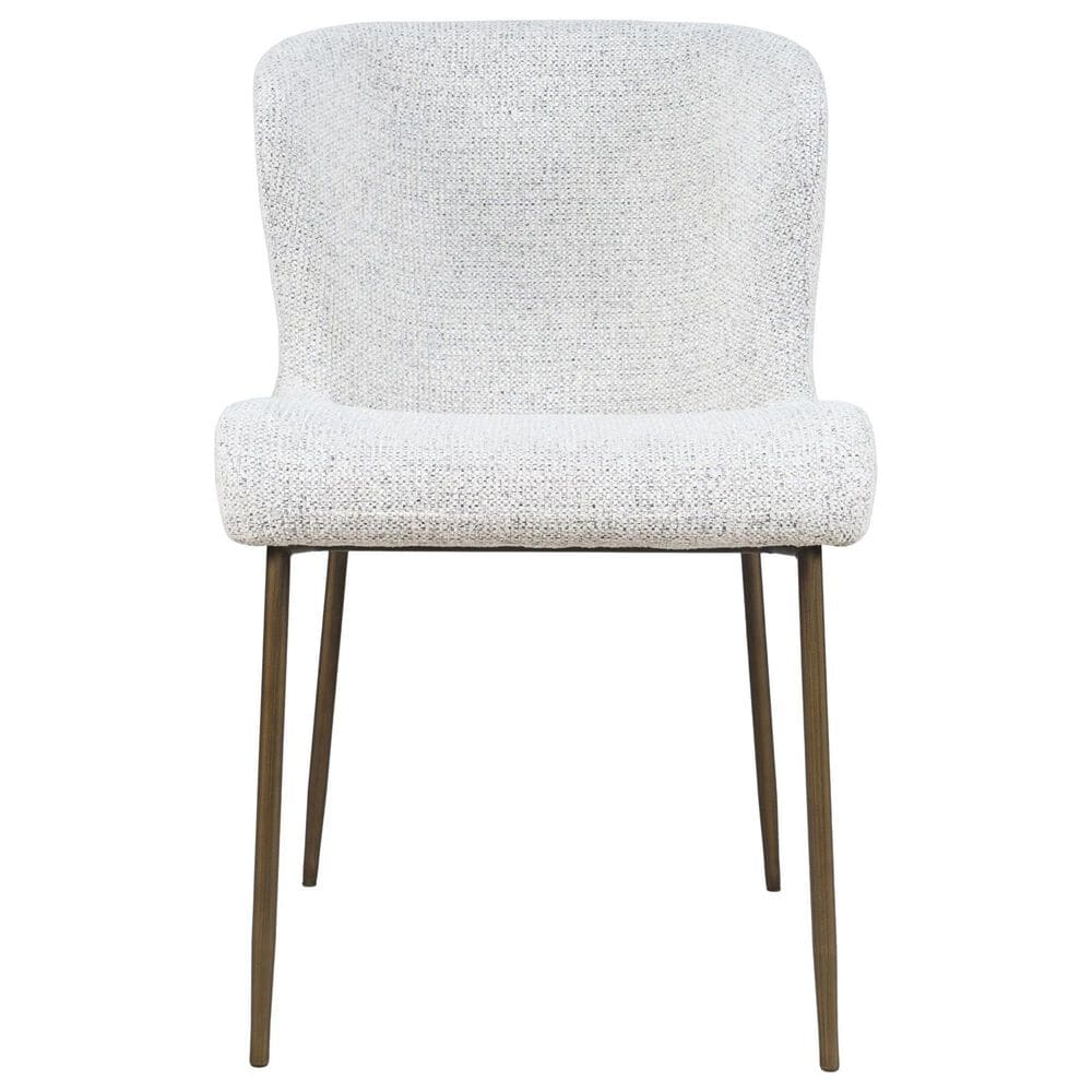 Waltham Luna and Gibson 7-Piece Rectangular Dining Set in Brown and Antique Brass, , large