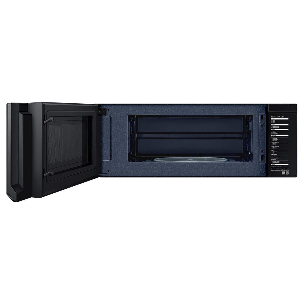 Samsung 1.1 Cu. Ft. Smart SLIM Over-the-Range Microwave with 400 CFM Hood Ventilation in Matte Black Steel, , large