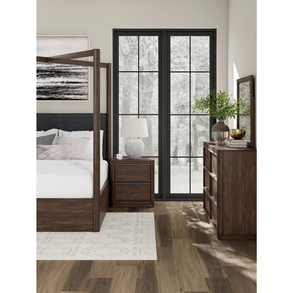 Millenium Dilenno 2 Ball Bearing Smooth Gliding Drawer Nightstand in Dark Brown, , large