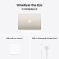 Apple MacBook Air 13.6" Laptop - Apple M4 chip 10-core CPU - 24GB RAM - 10-core GPU - 512GB SSD in Starlight with 3-Year AppleCare+, , large