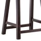 Linon Home Decor Saddle Counter Stool in Dark Brown, , large