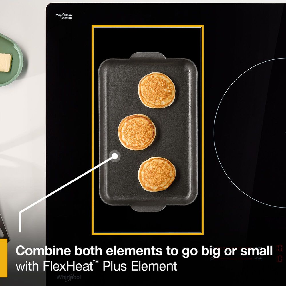 Whirlpool 30" Intelligent Induction Cooktop with Temp Cook Technology in Black and Stainless Steel, , large