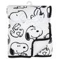 Lambs and Ivy Classic Snoopy Minky and Sherpa Baby Blanket in White and Black, , large