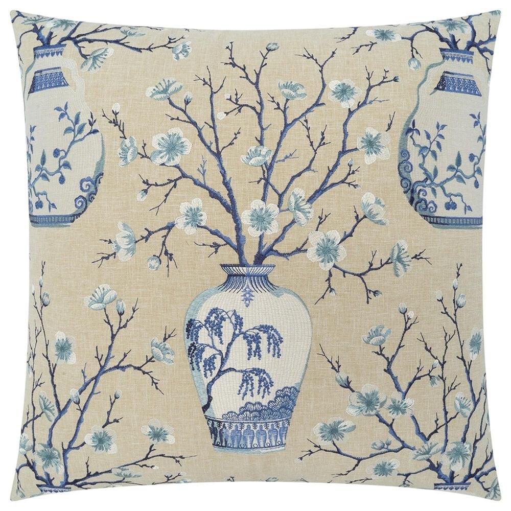 D.V. KAP Home Hikari 24" Square Throw Pillow in Blue, , large