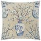D.V. KAP Home Hikari 24" Square Throw Pillow in Blue, , large