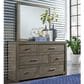 Riva Ridge Modern Loft 6-Drawer Dresser and Mirror in Greystone, , large