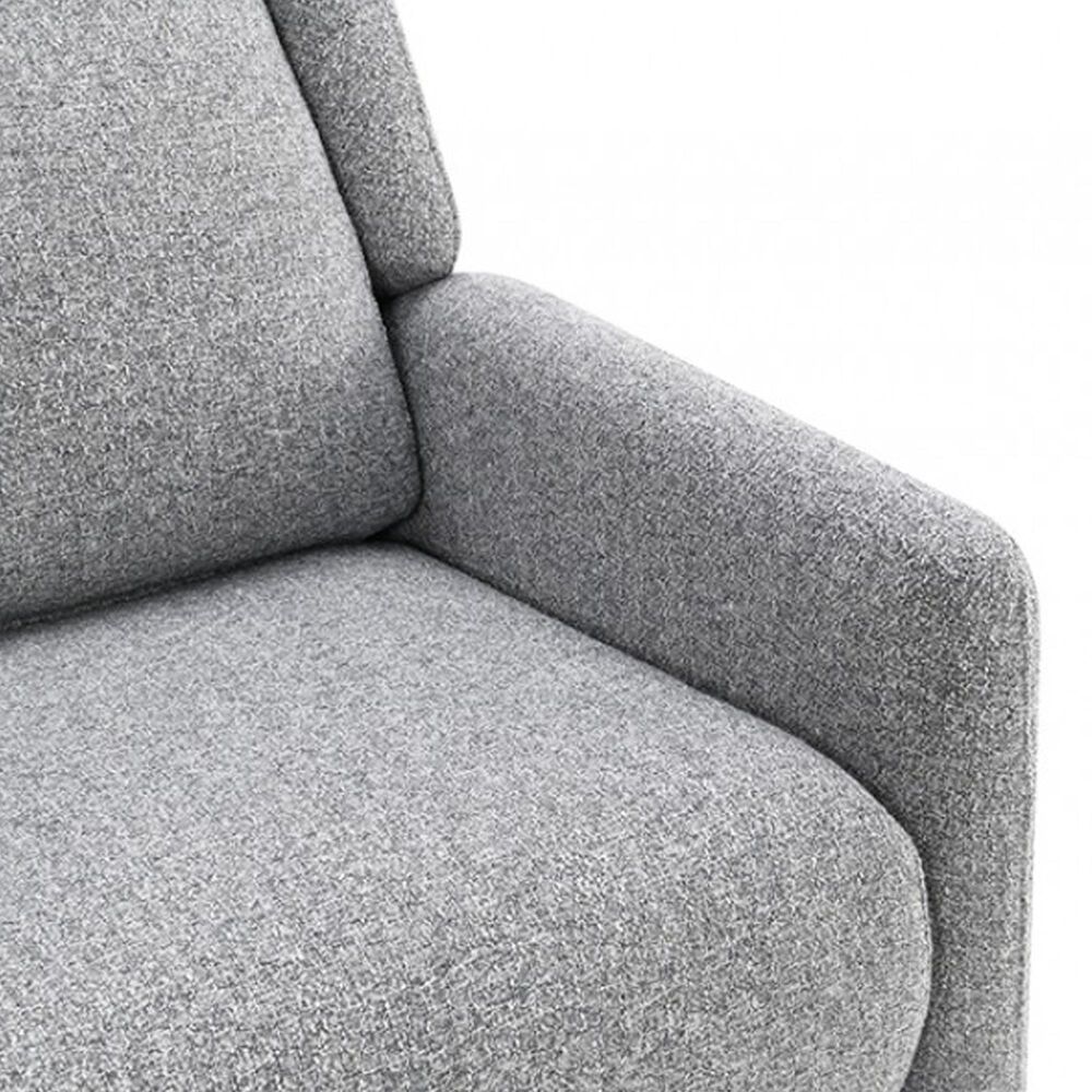 Furniture of America Psyche Push Back Recliner in Gray, , large