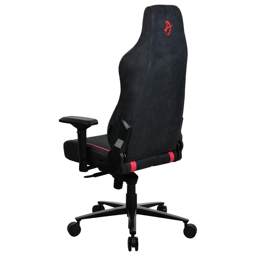 Arozzi Vernazza Supersoft Fabric Gaming Chair in Black and Red, , large