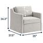 Lifestyle Solutions Haddington Convertible Chair in Linen, , large