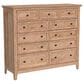 Hawthorne Furniture San Mateo 11-Drawer Gentleman"s Chest in Wheat, , large
