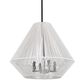 Golden Lighting Valentina 4-Light Pendant in Matte Black with White Shade, , large