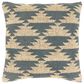 Surya Gada 18" Toss Pillow in Teal/Khaki/Beige, , large