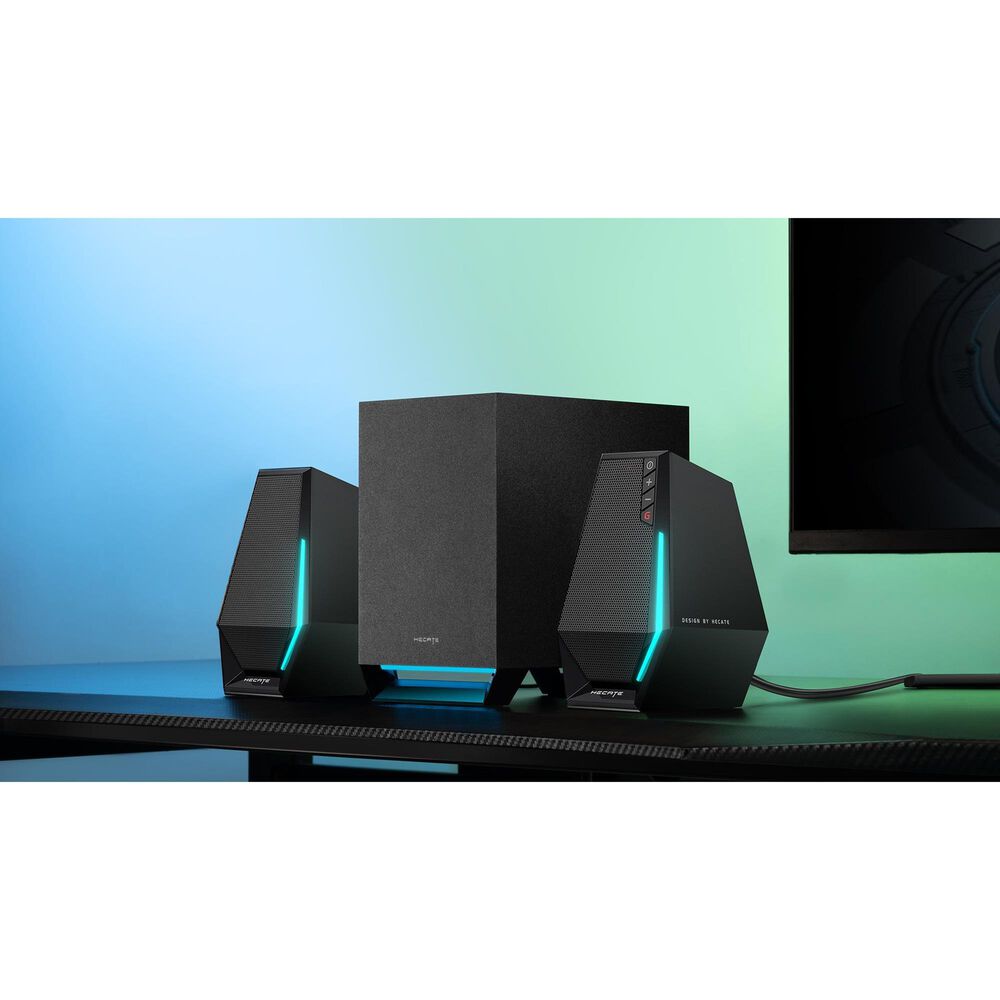 Edifier G1500 Max 2.1 Gaming Speaker System with RGB Lights in Black, , large