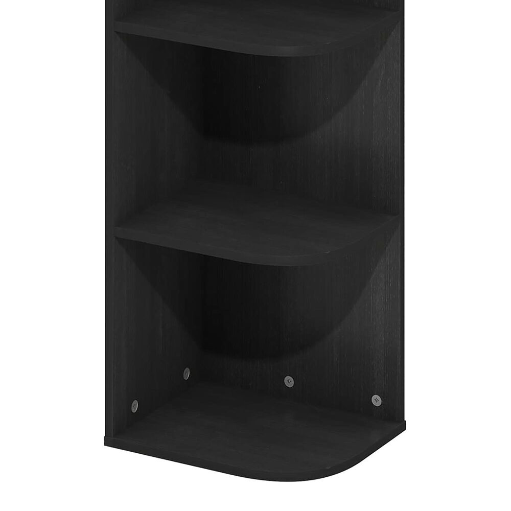 HOMLUX 4-Tier Corner Open Shelf Bookcase in Blackwood, , large