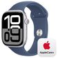 Apple Watch Series 10 GPS 46mm Silver Aluminum Case with Denim Sport Band - M/L, , large