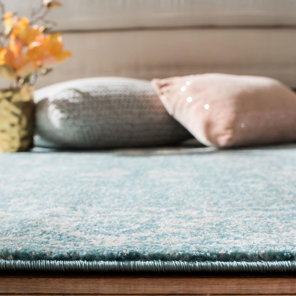 Safavieh Evoke EVK270D 10&#39; x 14&#39; Light Blue and Ivory Area Rug, , large