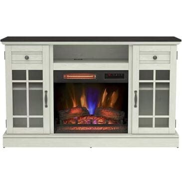 Fabio Flames Madeline 54" TV Stand with Electric Fireplace in Fairfax Oak, , large