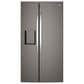 GE Appliances 28 Cu. Ft. Side-By-Side Refrigerator with Extra Tall Dispenser and In-Door Icemaker in Fingerprint Resistant Slate, , large