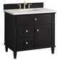 James Martin Vanities Lorelai 36" Single Vanity in Black Onyx with 3 cm Lime Delight Quartz Top, , large