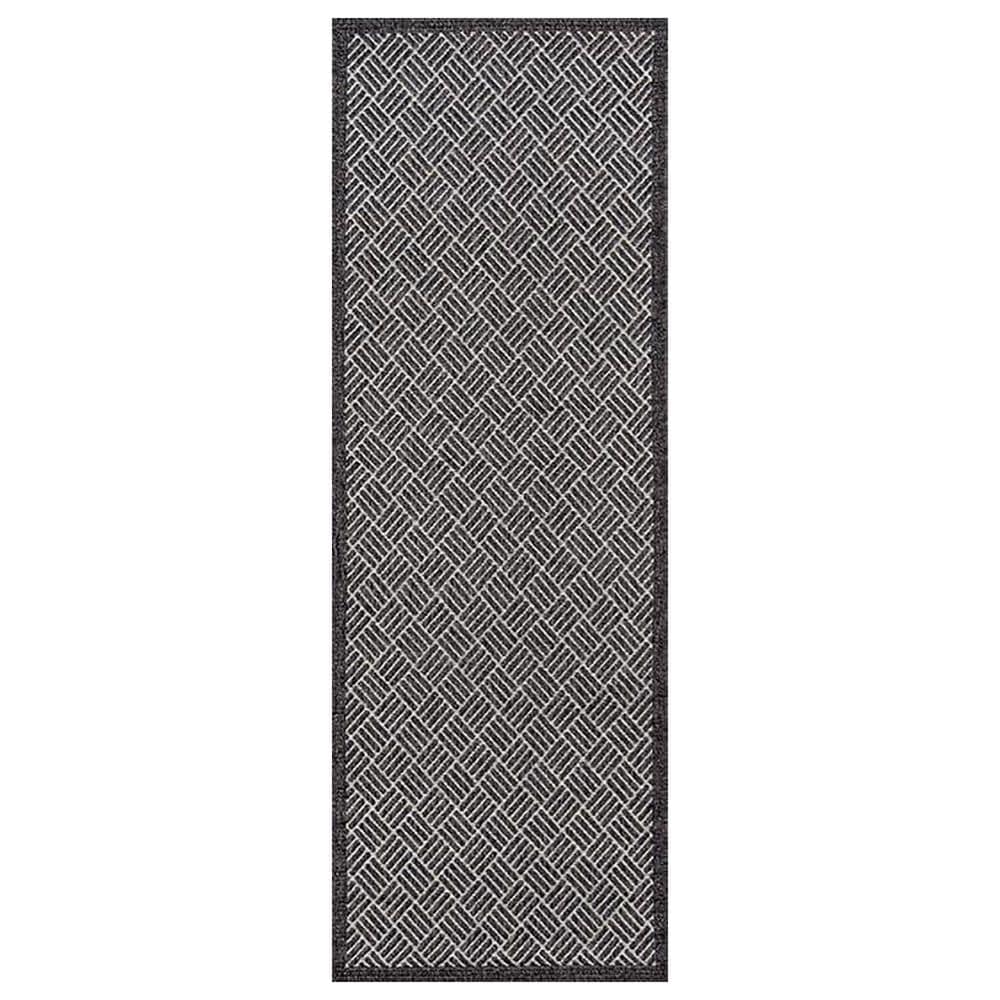 Momeni Como COM-4 2" x 6" Charcoal Runner, , large
