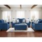Arapahoe Home Cocktail Ottoman in Velour Navy, , large
