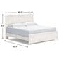 Ashley Gerridan King Panel Bed in White, , large