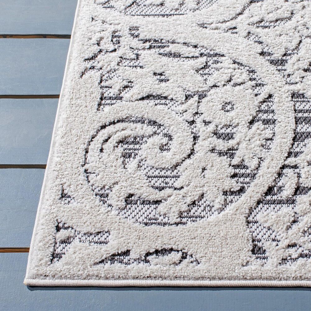 Safavieh Cabana CBN656A 3&#39; x 5&#39; Ivory and Grey Indoor/Outdoor Area Performance Rug, , large