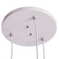 Southern Enterprises Renmarco 3-Light Cluster Pendant in Antique Brass and White, , large