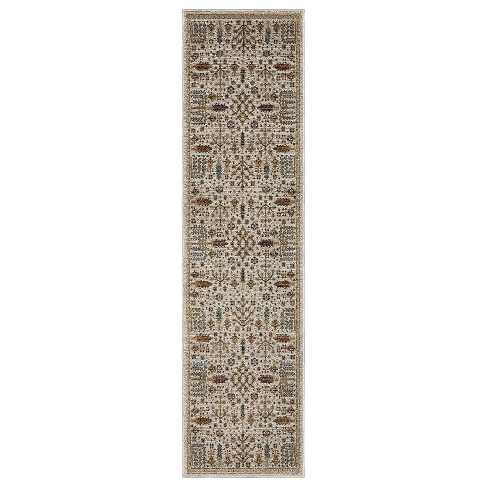 Oriental Weavers Andorra 2"3" x 8" Ivory and Multicolor Runner, , large