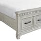 Mayberry Hill McCoy 4-Piece King Storage Bedroom Set in Antique White, , large