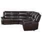 Steve Silver Alexandria 6-Piece Power Reclining Sectional in Chocolate, , large