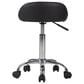 Impressions Vanity Shauna Swivel Vanity Stool with Black Cushion in Silver, , large