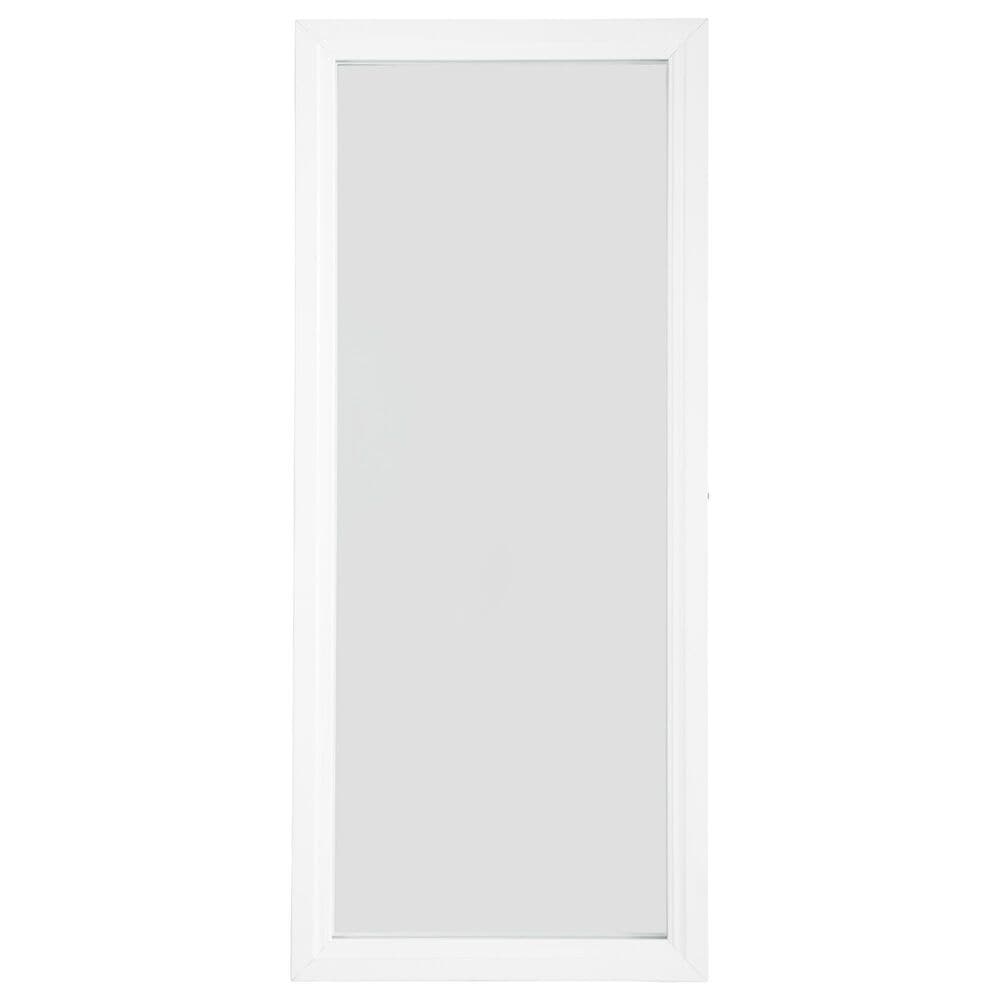 Ashley Evesen Floor Standing Mirror with Shelves in White, , large