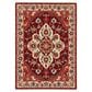 Oriental Weavers Lilihan Medallion 5502C 2" x 3" Red and Ivory Scatter Rug, , large