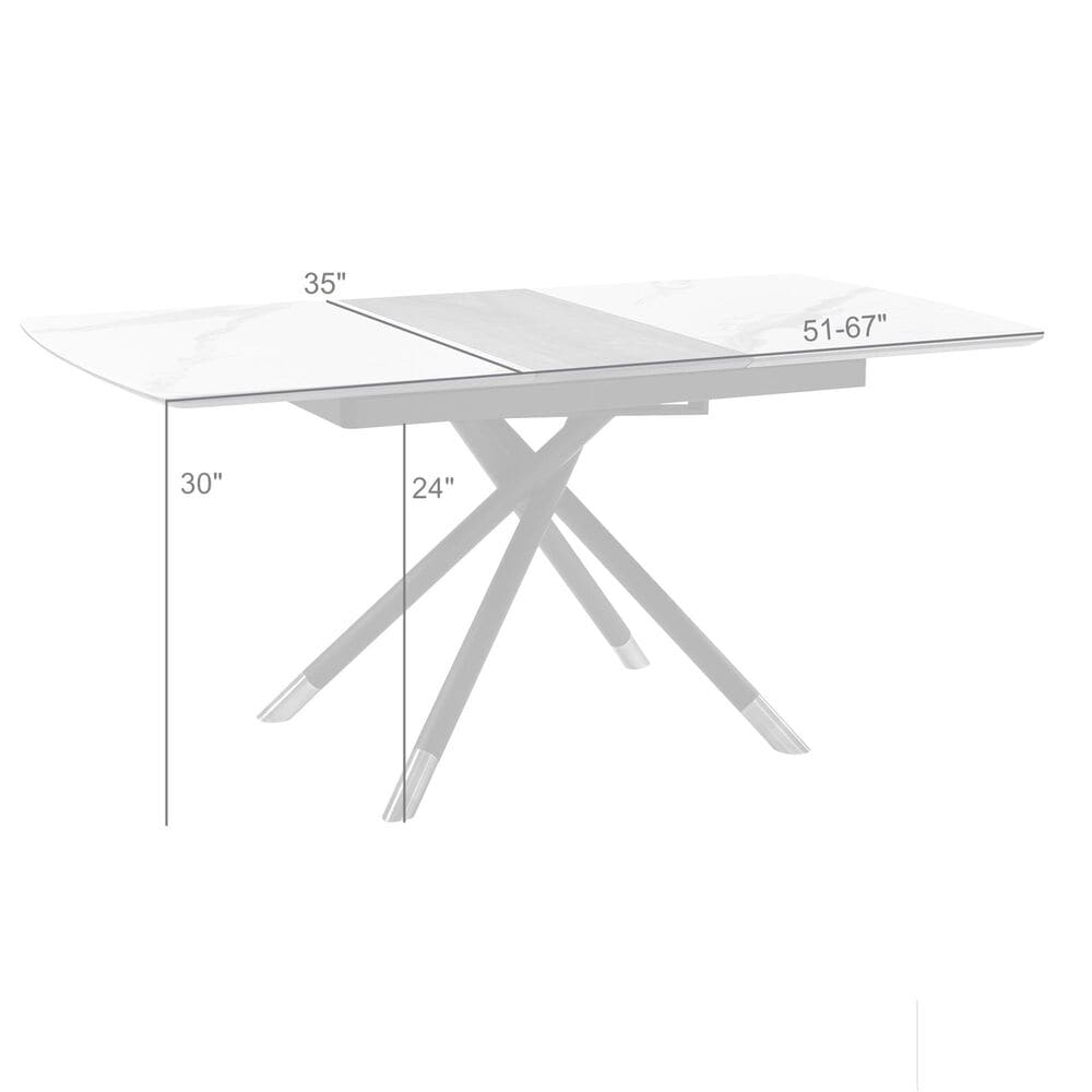Blue River Alora Extendable Dining Table in Black, Copper, Light Grey and Walnut - Table Only, , large