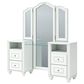 Ashley Kozlani 3-Piece Vanity Cabinet Set with Mirror and Stool in Matte White, , large