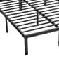 Hearth and Haven Full Heavy Duty Metal Bed Frame in Black, , large