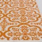 Central Oriental Terrace Tropic Contoy 5" x 7"3" Snow and Tangerine Area Rug, , large